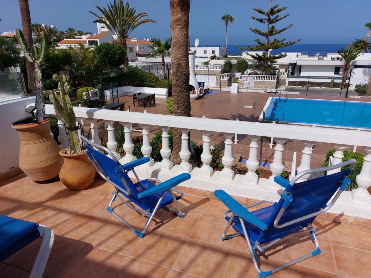First Line Villa Floor Studio Apartment With Amazing Sea View Air Conditioned Just 50M From The Beach Costa Adeje  Zewnętrze zdjęcie